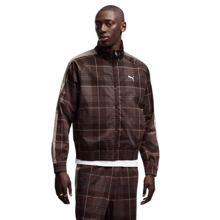 Chaqueta deportiva  Puma T7 Relaxed Tartan"Chocolate Fondue"