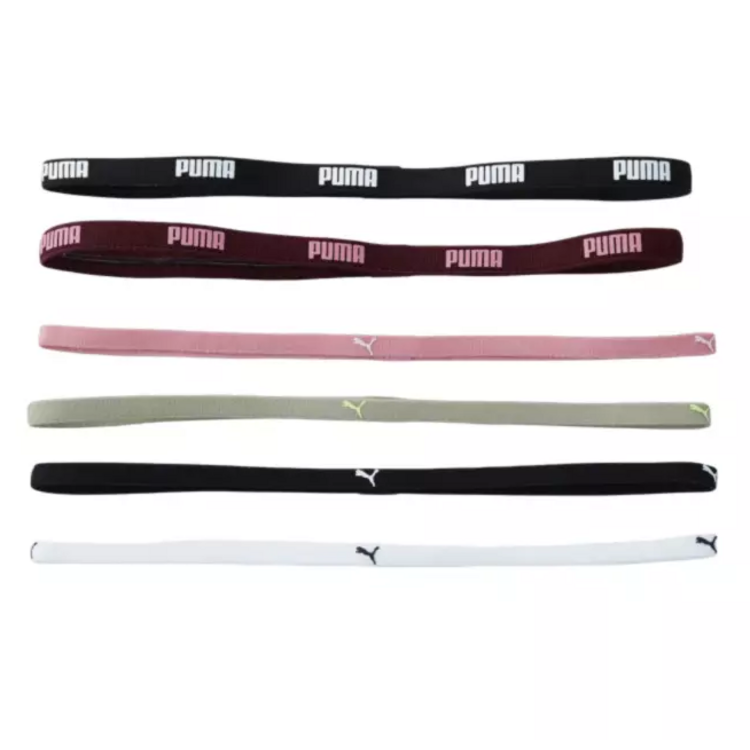 Cintas Para el Pelo Puma TR ESS Hairbands "Ruby Shimmer-Poised Pink-Lux Army-Black-White"