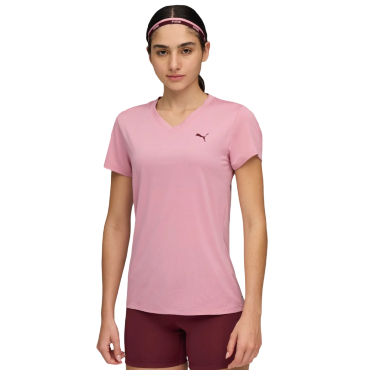 Puma W TAD ESSENTIAL VNECK Tee "Poised Pink"