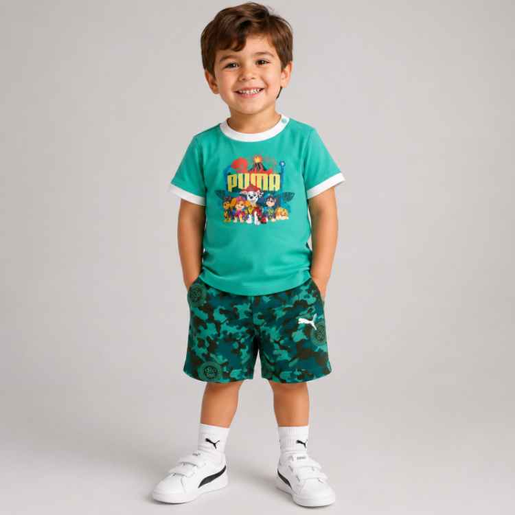 Conjunto Niño PUMA X PAW PATROL MINICATS "Vibrant Green"