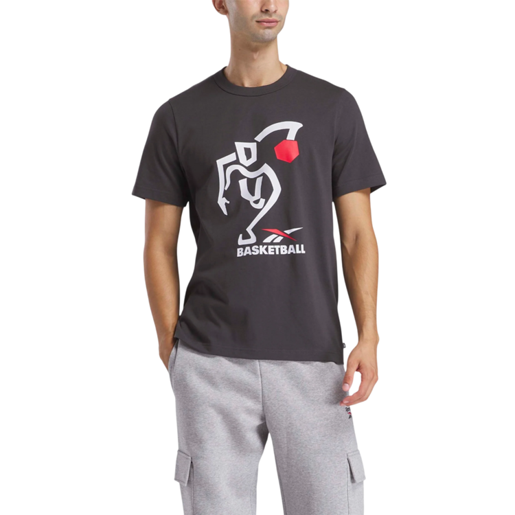 Reebok Basketball Graphic Series Attack Tee "Washed Black"