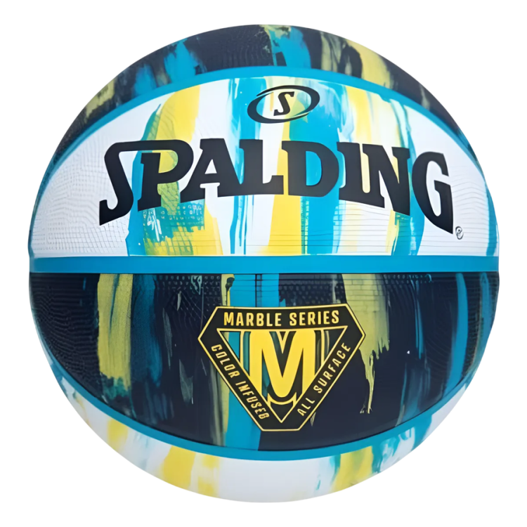Balón Basket Spalding Marble Series Navy-Volt (Talla 7)