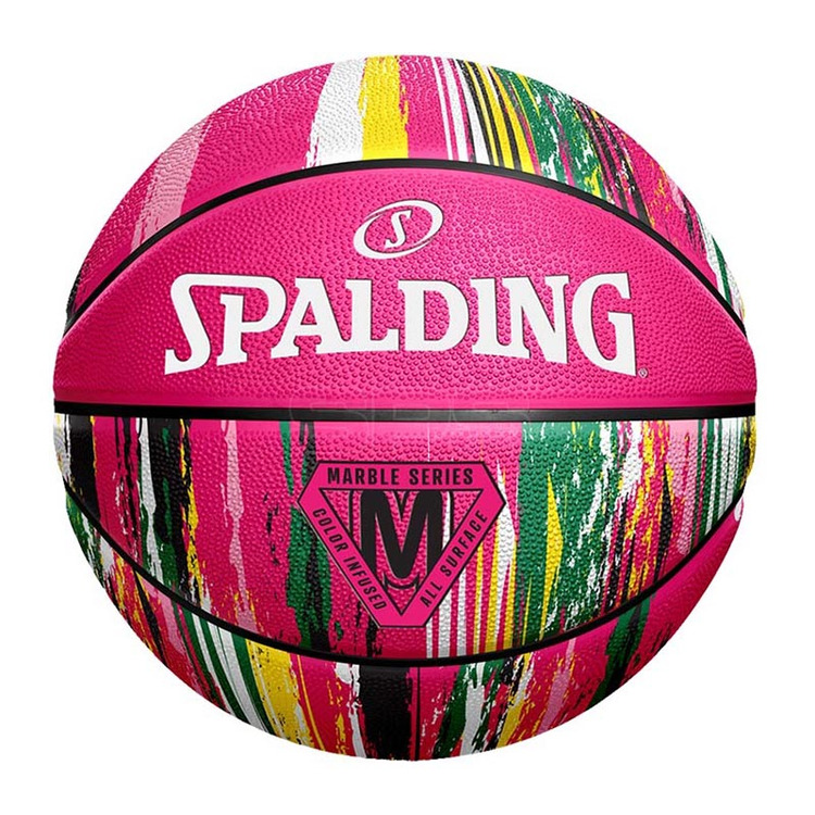 Spalding Marble Pink Sz6 Rubber Baket (Talla 6)