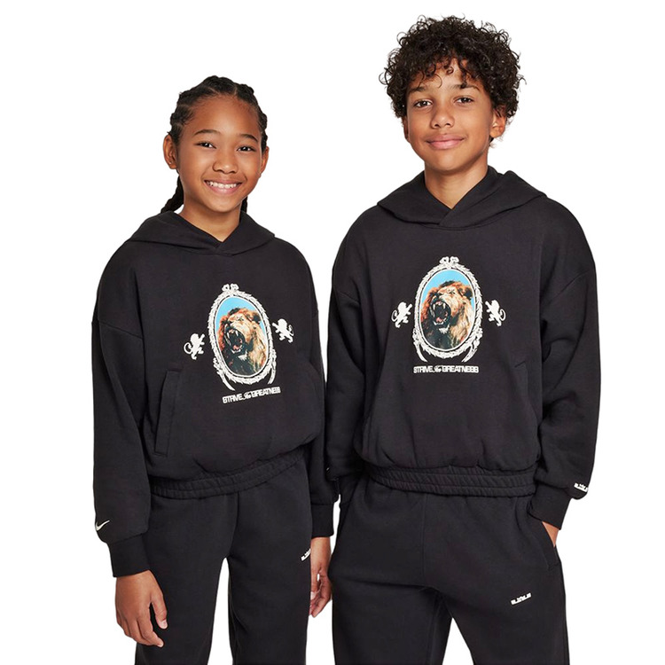 Nike LeBron James Kids Hoodie ''Black''