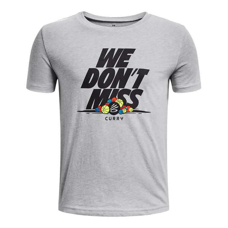 Añadir a la cesta UA Boys Curry We Don't Miss Tee "Mod Gray Light Heather-Black" UA Boys Curry We Don't Miss Tee "Mod Gray Light Heather-Black"