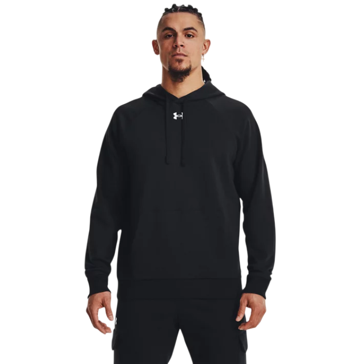 Sudadera con Capucha UA Men´s Rival Fleece "Black-White"