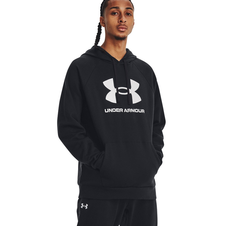 UA Men's Rival Fleece Logo Hoodie "Black"