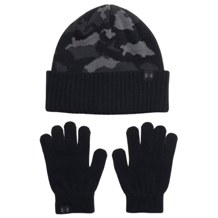 Set de Gorro y Guantes Under Armour Niño/Niña "Black-Camo"