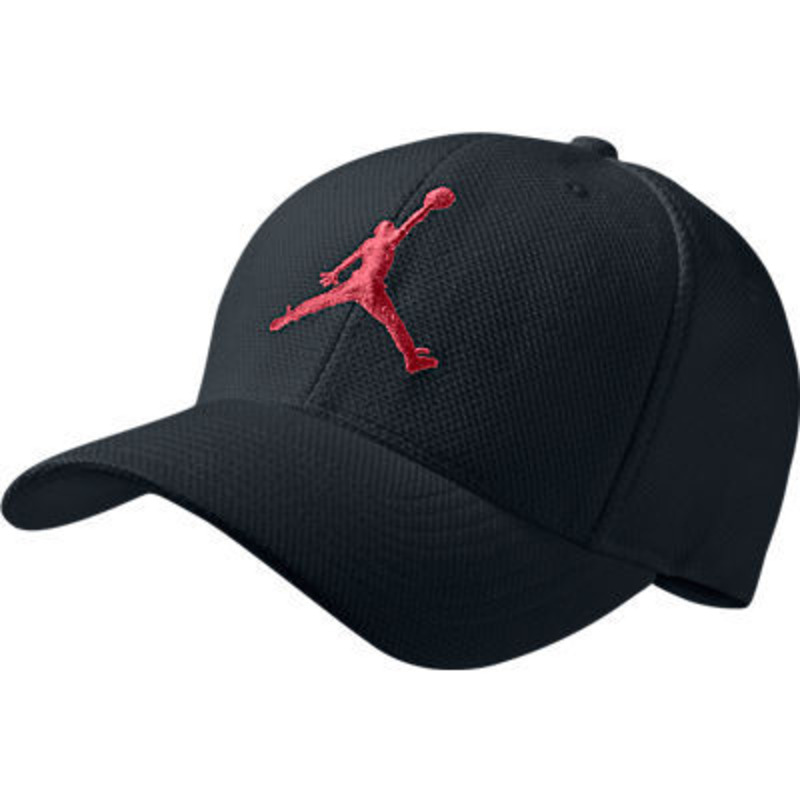 Gorra Jordan Stretch Pique 010 negro rojo