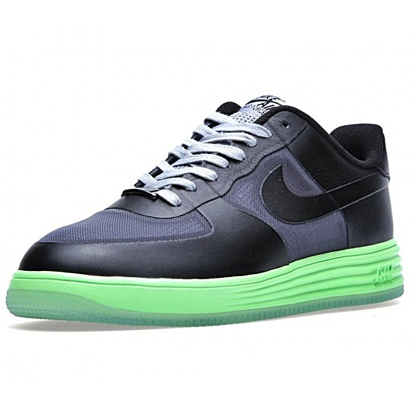 Nike Lunar Force 1 Fuse Leather 002 negro lima gris