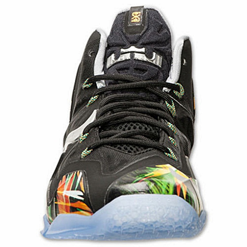 Lebron XI Everglades 006 negro amarillo verde blanco gris