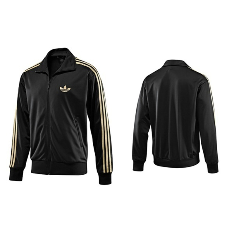 Chaqueta adidas dorada top y negra