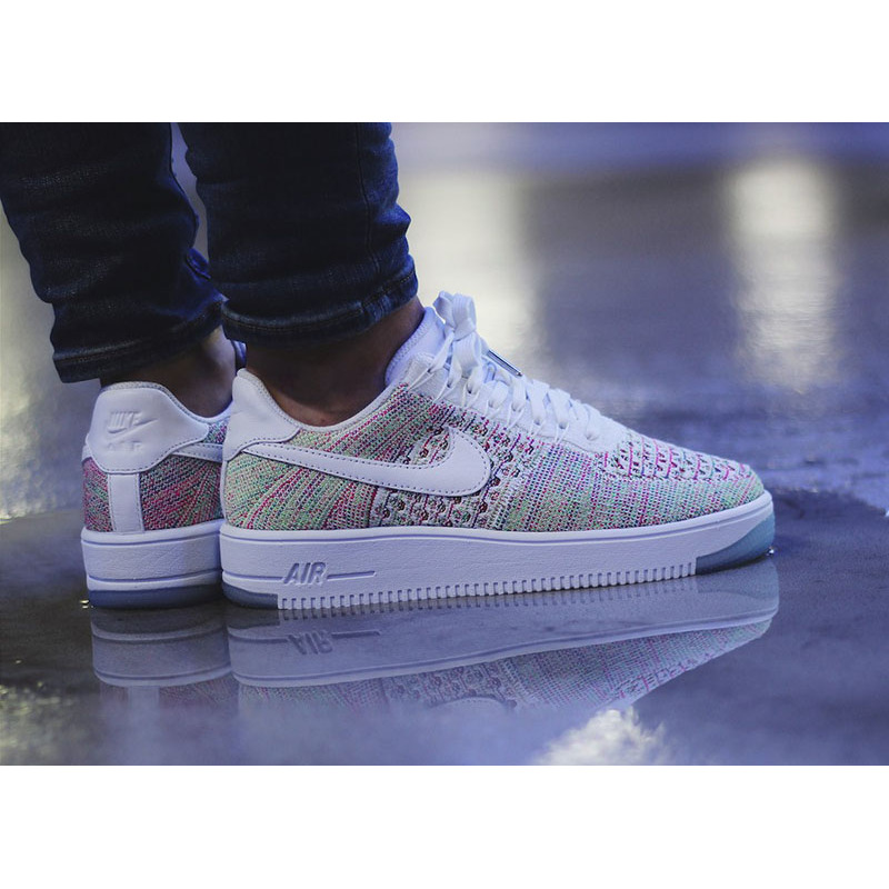 Nike air force 1 femme flyknit low multicolor hot sale