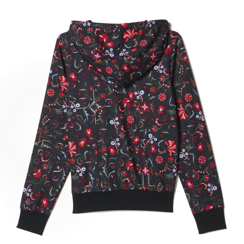Adidas Originals Mujer Sudadera Trefoil Logo Flower Allover Prin