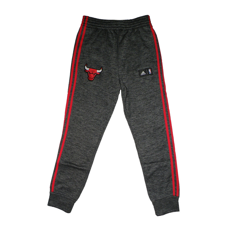 Adidas NBA Pantalon Winter Hoops Chicago Bulls gris rojo