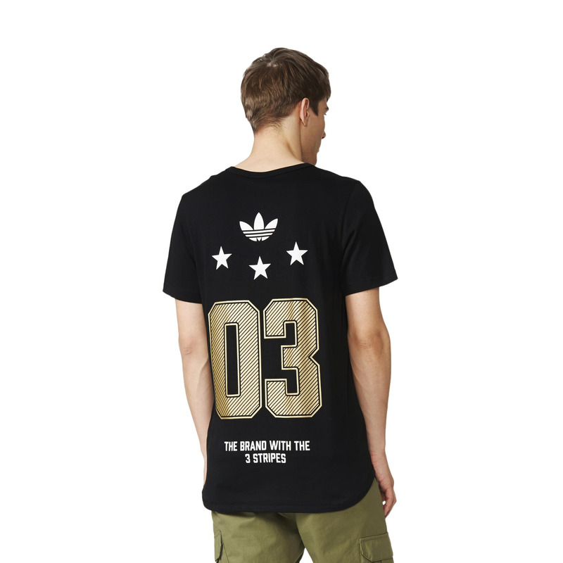 Adidas Originals Camiseta 03 Star negro blanco dorado