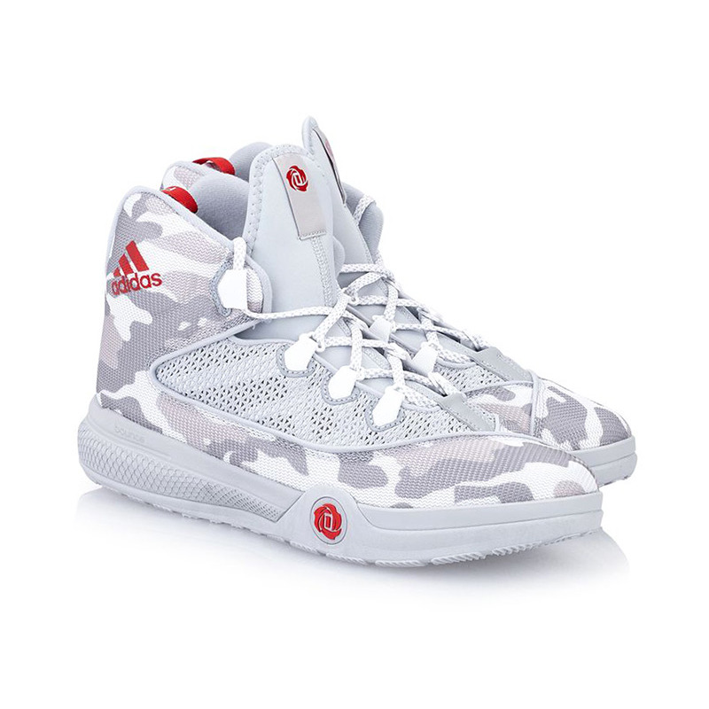 Adidas D Rose Dominate Snow Camo blanco gris negro rojo