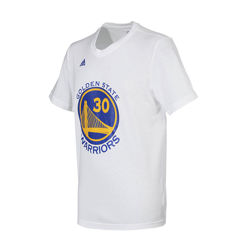 Adidas NBA Camiseta Gametime Curry Warriors blanco azul amarill