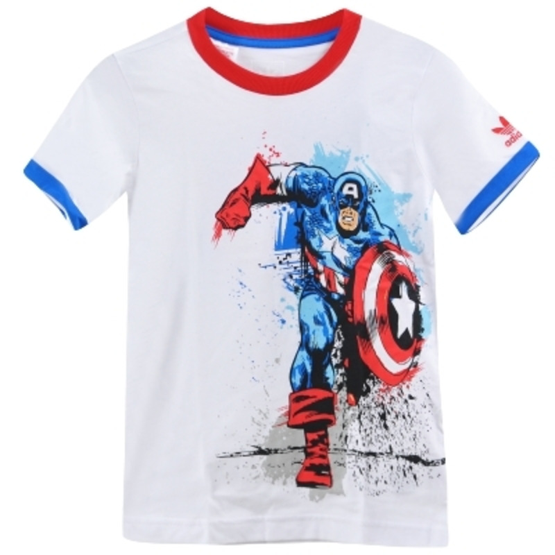Adidas Original Capitan America Camiseta Nino blancoazul rojo