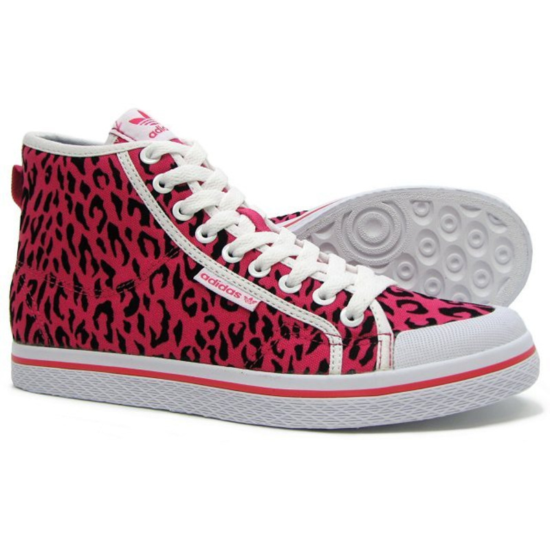Adidas Honey Mid Leopard W rosa negro blanco
