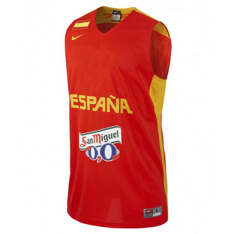 Camiseta Seleccion Espanola de Baloncesto 600 rojo amarillo