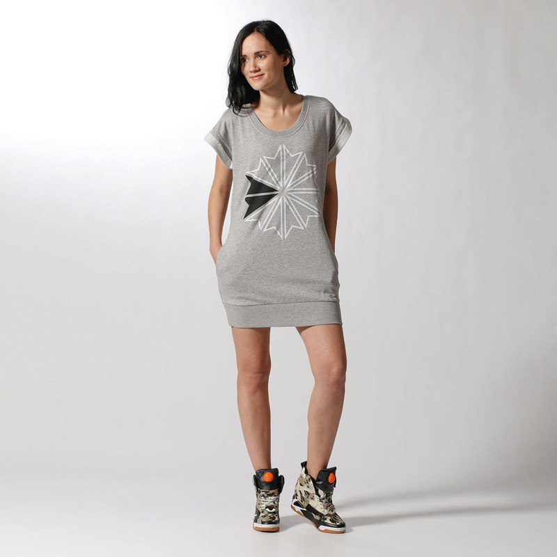 Reebok Classic Vestido Mujer Felpa gris manelsanchez