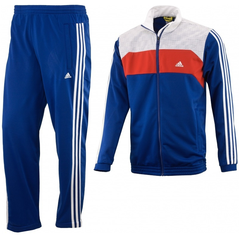 Adidas Chandal TS Train Kn OC azul blanco rojo