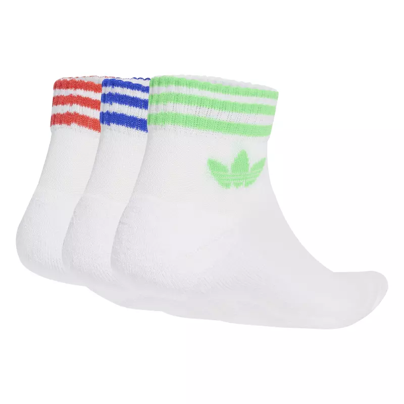 Adidas Originals 3 Stripes Ankle Socks "WHITE"