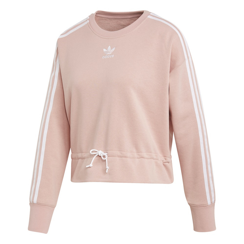 Pink sweater adidas deals