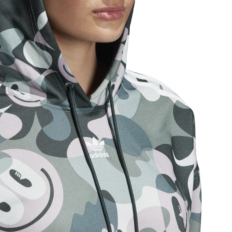 Adidas camo cropped hoodie online