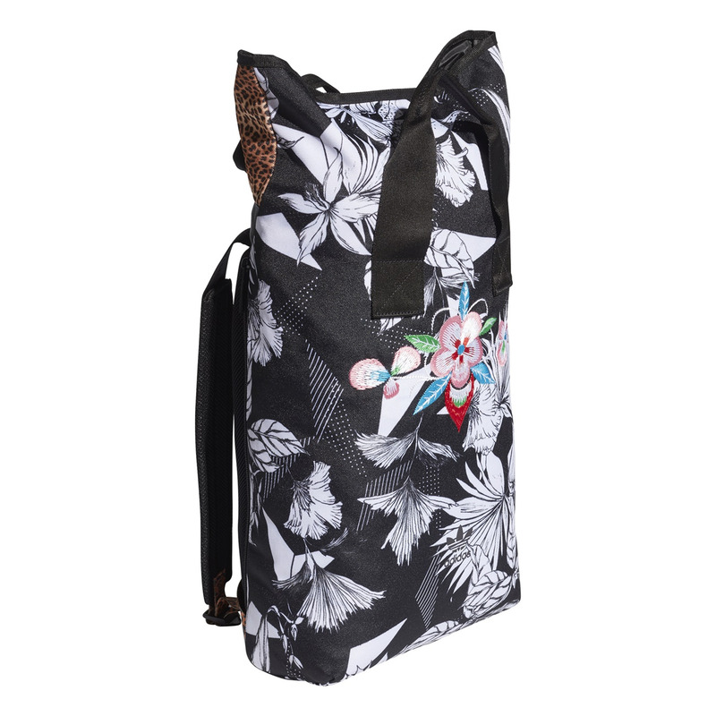 Adidas originals roll top printed backpack sales
