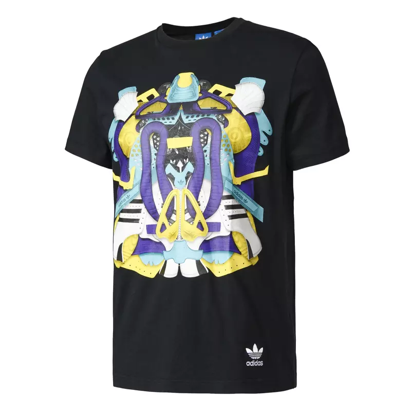 Adidas Originals Shoe Montage Tee (black / Multicolor)