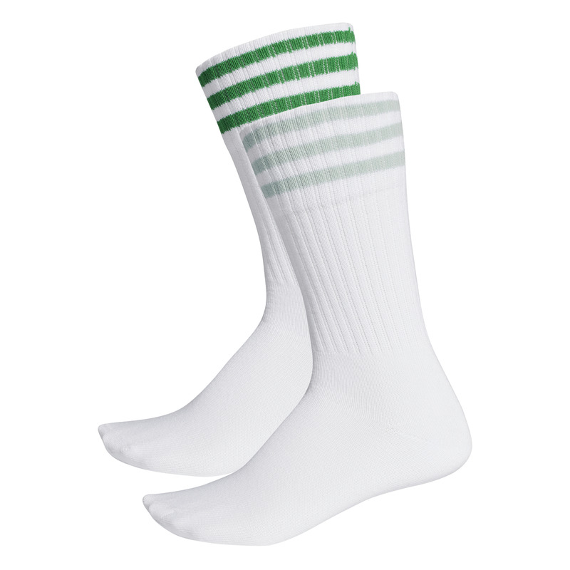 Adidas Originals Solid Crew Sock 2pp ASH Green White Green