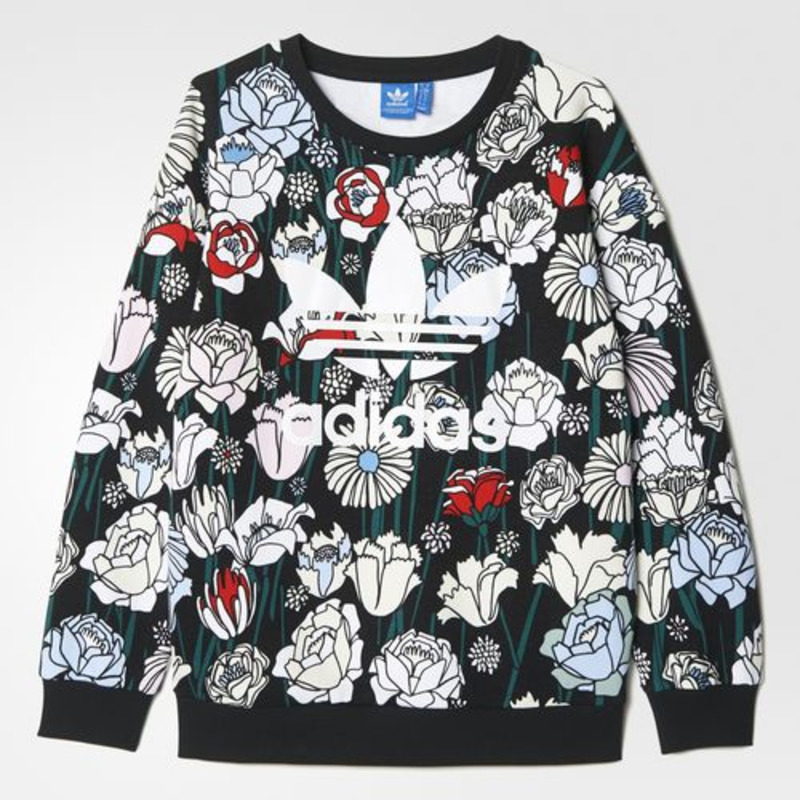 Adidas floral clearance sweater