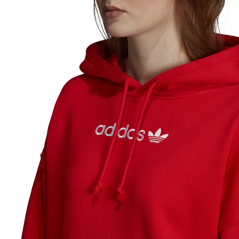 Adidas originals coeeze hoodie red shop