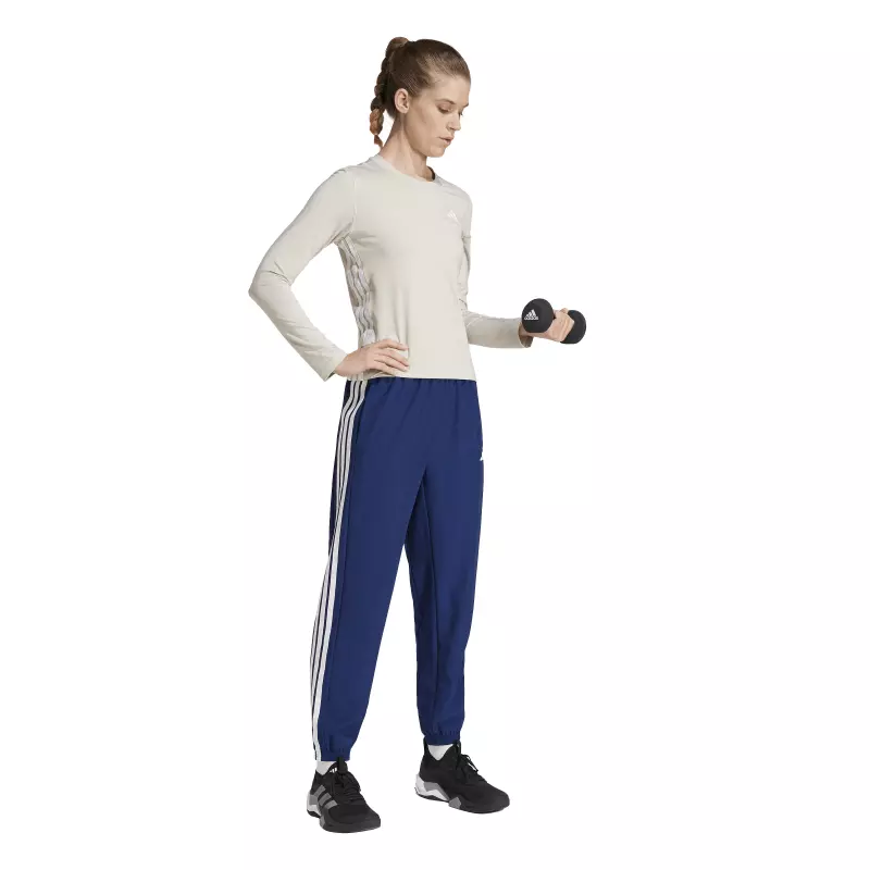 Adidas Train Essentials 3-Stripes Woven Joggers "Blue"