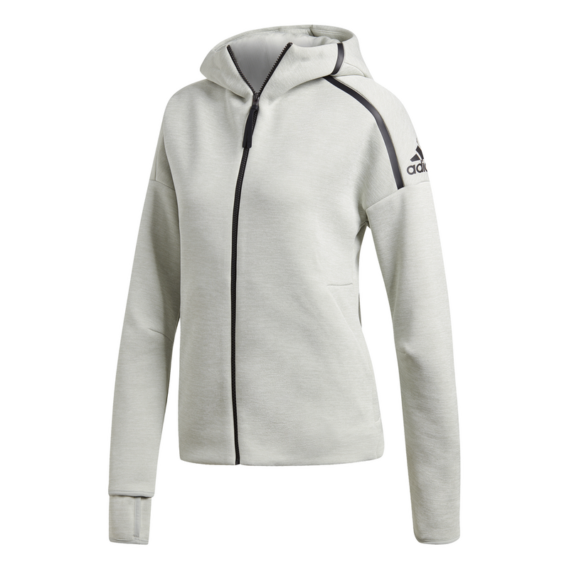 Adidas W Z.N.E. Fast Release FZ Hoodie ZNE HTR ASH SILVER