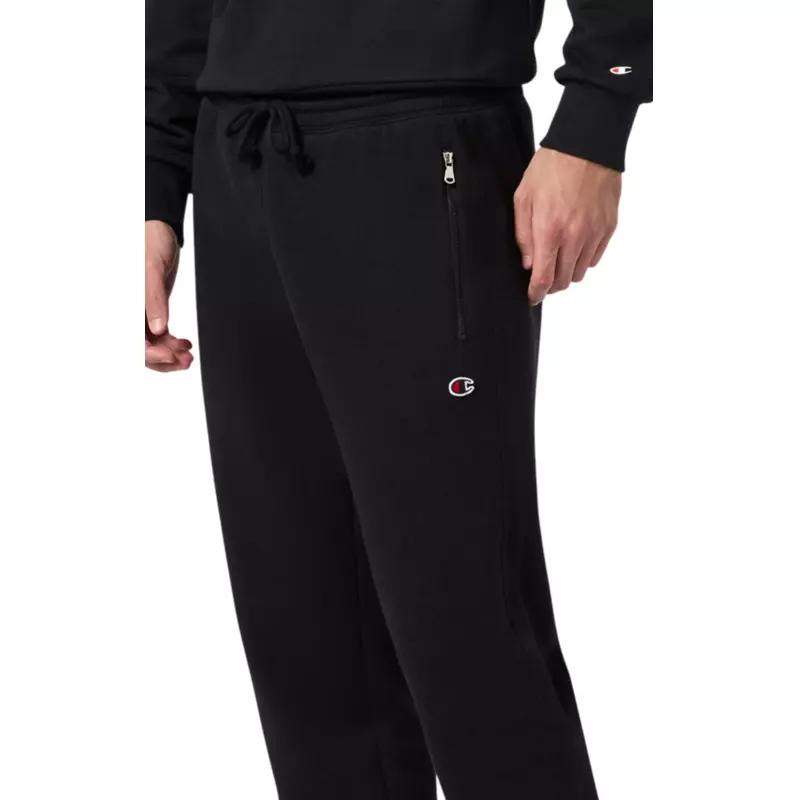 Pantalón con Puños Champion Icon Pocket Zip Rib Cuff Fleece Slim Fit Pants "Black"