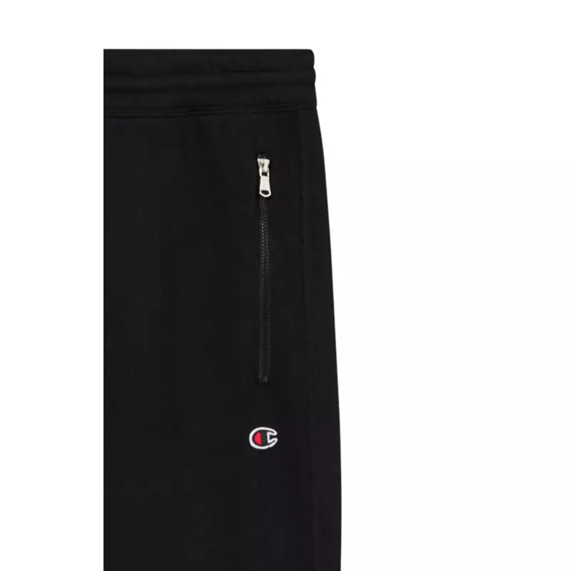Pantalón con Puños Champion Icon Pocket Zip Rib Cuff Fleece Slim Fit Pants "Black"