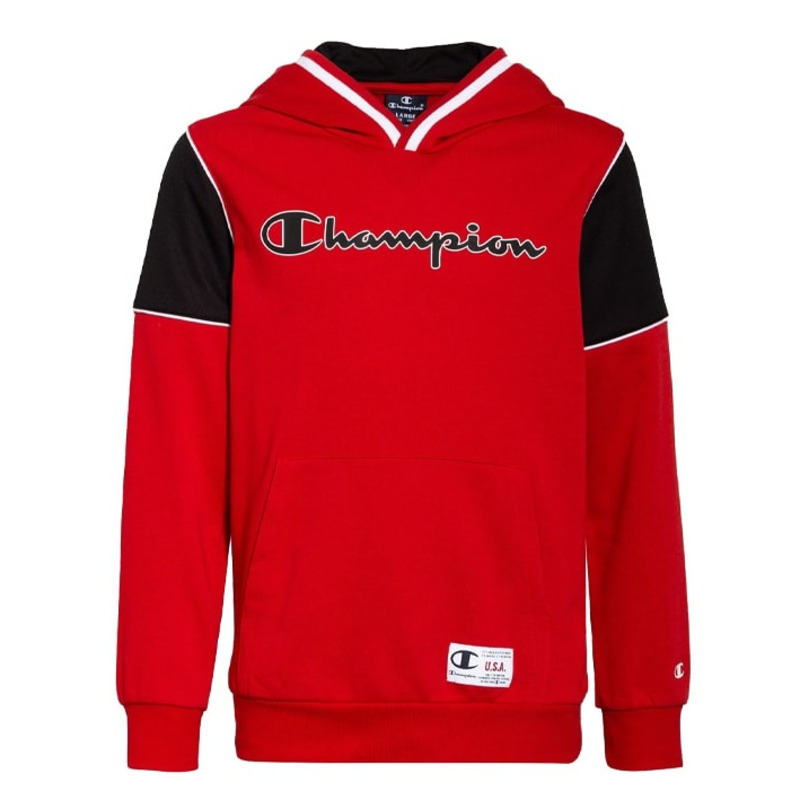Champion hoodie red kids on sale