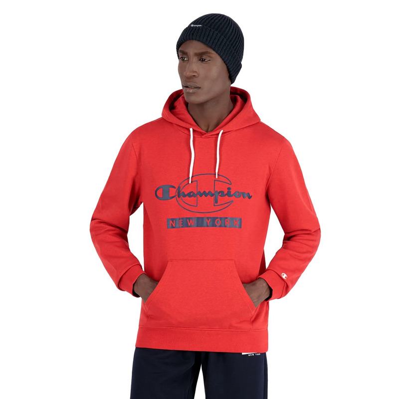 Champion Legacy New York Graphic Print Hoodie Red