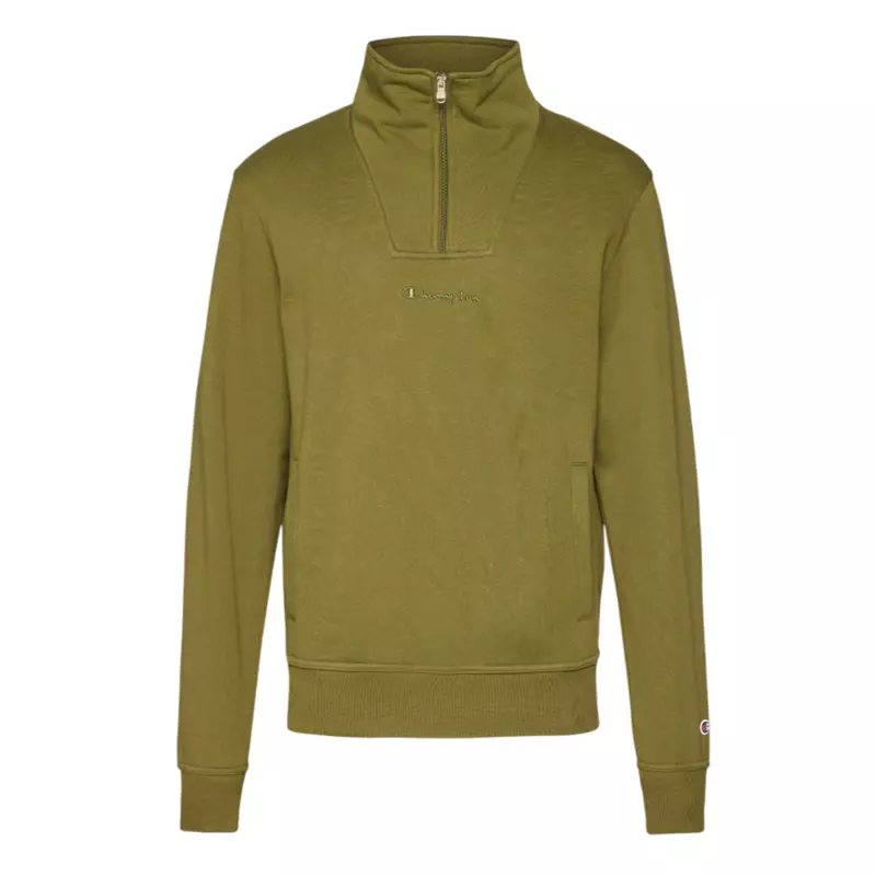 Sudadera con Media Cremallera Champion Icons Men’s Half Zip Fleece  "Green"