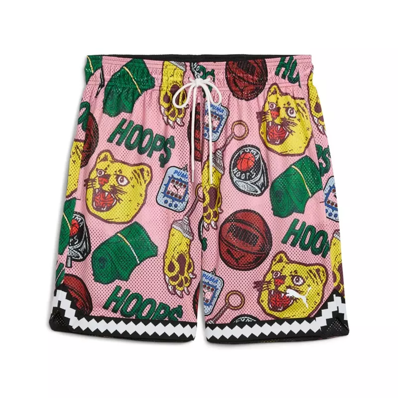 Commissioner Dylan Reversible AOP 7" Short "Black-AOP"