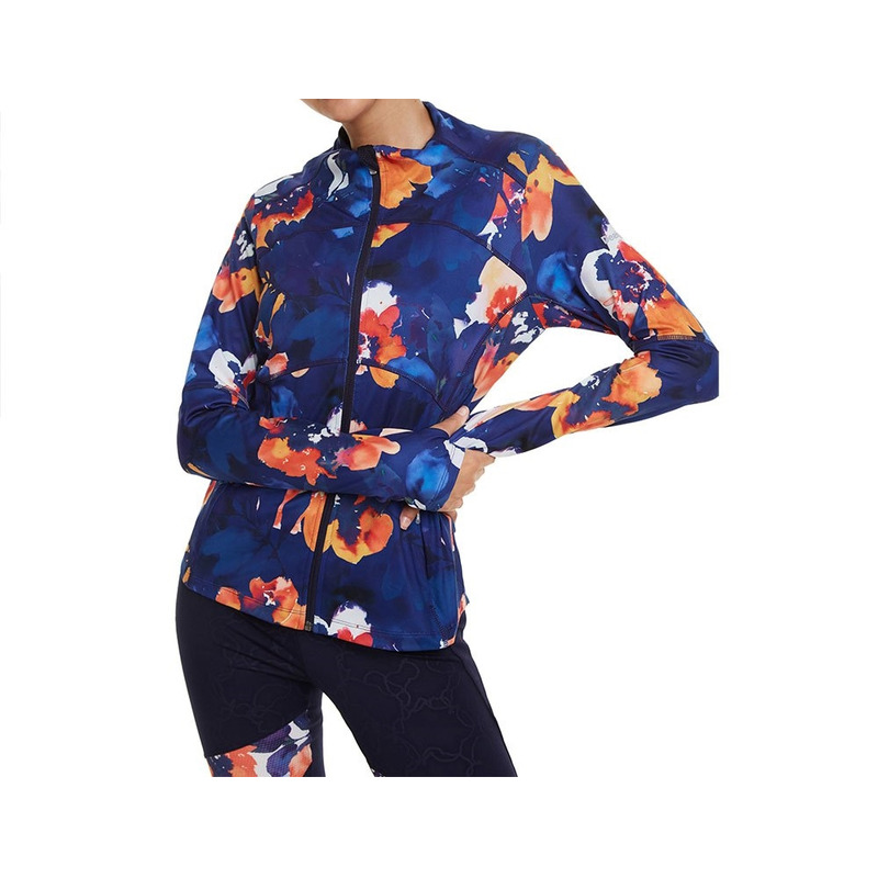Desigual Sport Floral organic T-shirt in devoré and sheer fabric