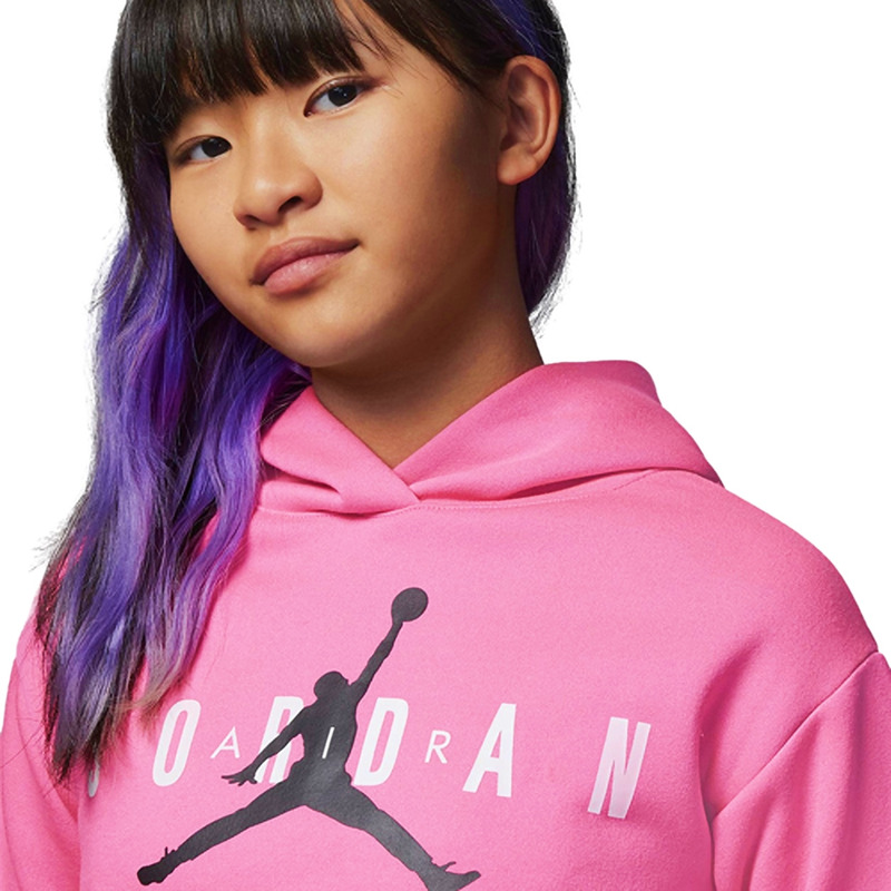 Jordan Girls Jumpman Logo Sustainable Hoodie Pink