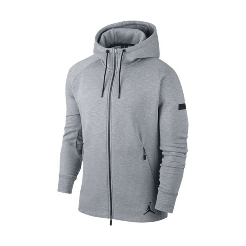 Jordan Icon Fleece Full Zip Hoodie 065 cool grey black