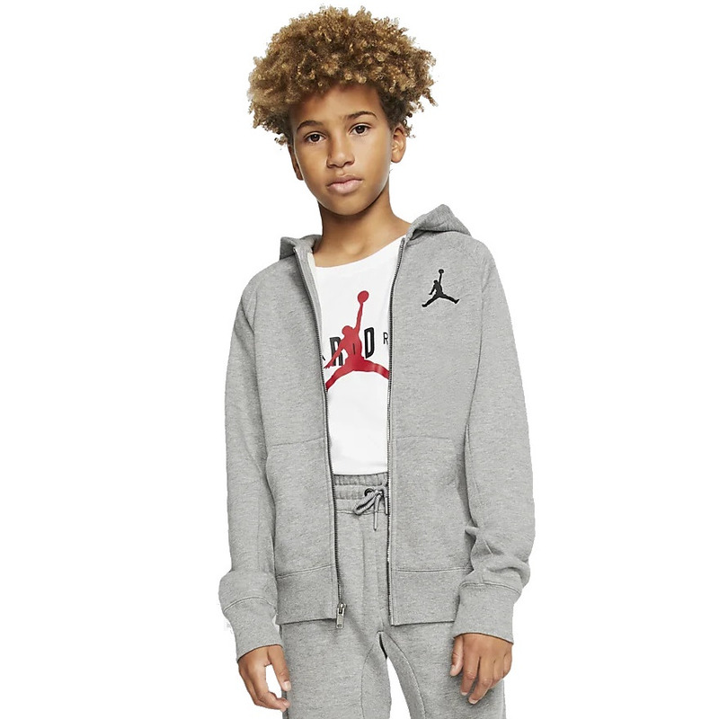 Jordan Kids Wings Fleece FZ Hoodie carbono