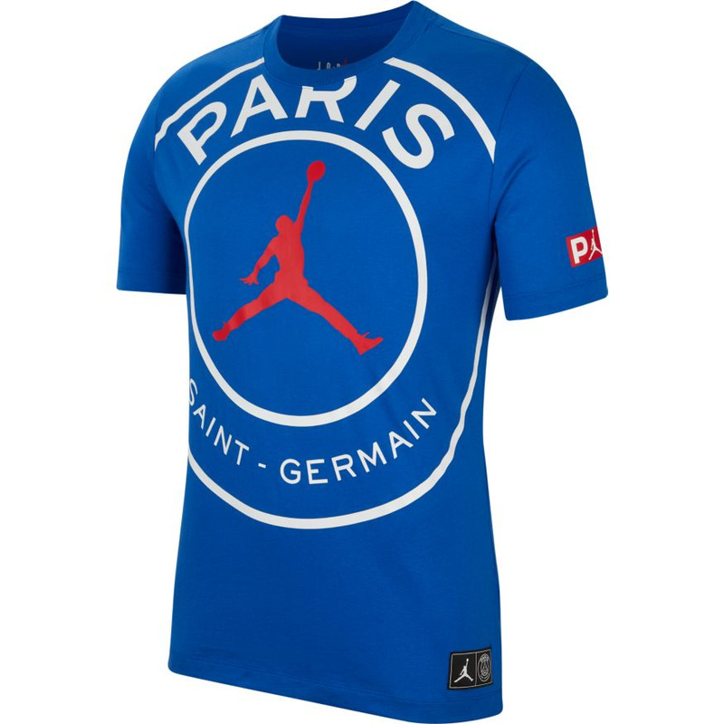 Jordan psg logo t shirt on sale