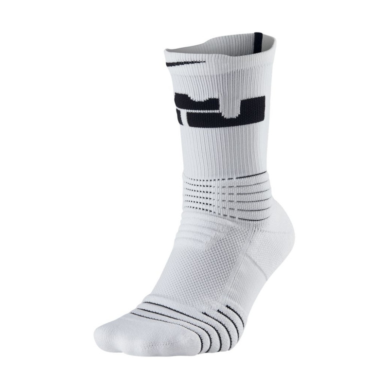 LeBron Elite Versatility Crew Sock (100/white/black)