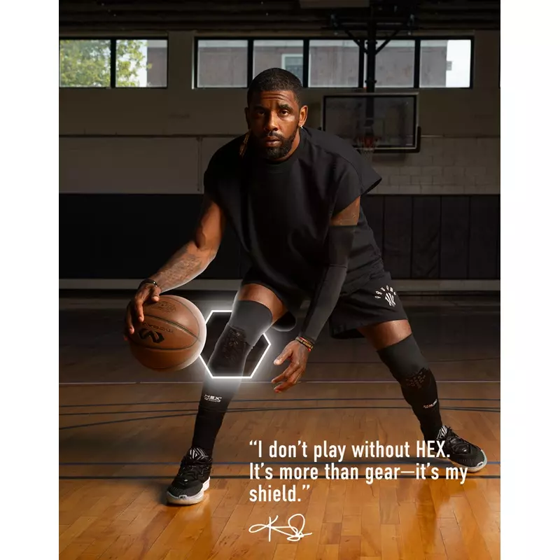 Media Compresión con HexPad (1 par/blanco)